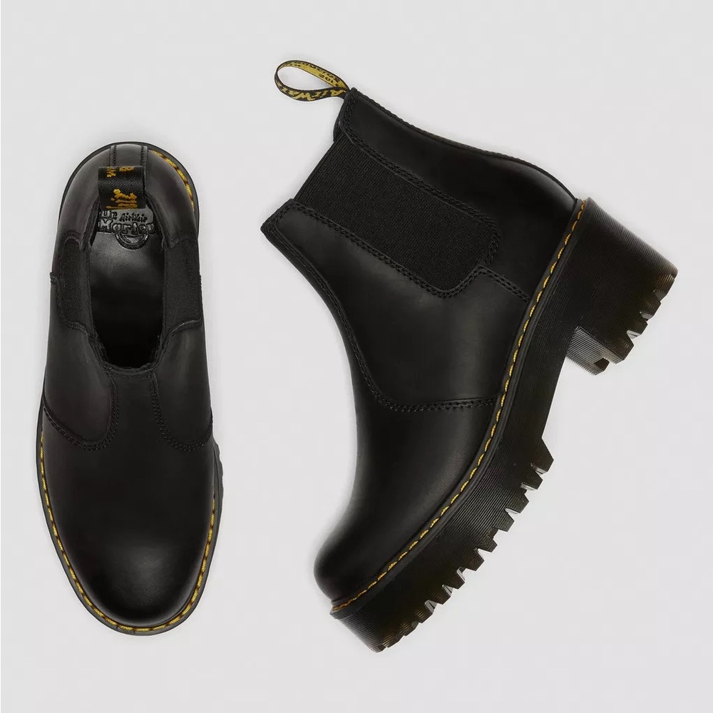 Dr. Martens Black Leather Ankle Boots - Picture 5 of 7